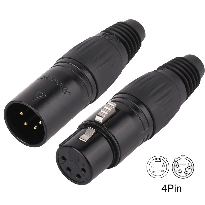 Female And Male DMX XLR Connectors Female And Male DMX XLR Connectors